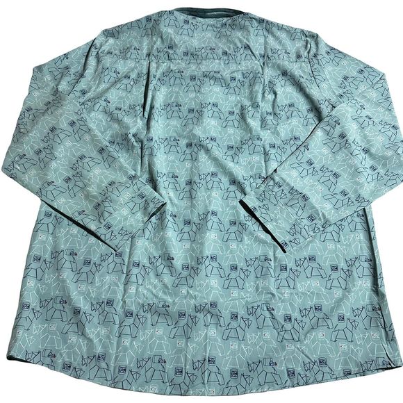 William Murray Scotch Blend Button Down Shirt Carolina Blue Scottie Size XXL NWT - Picture 9 of 14